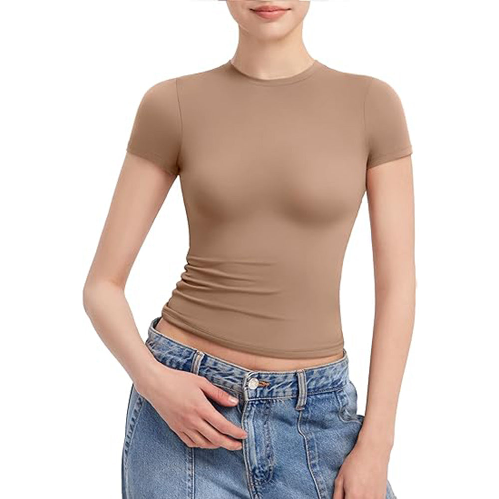 👚✨ Women's Double-Lined Slim Fit T-Shirt | Crew Neck Short Sleeve Top for Everyday Basics | Smoke Cloud Pro Collection ☁️ #WardrobeEssentials #OOTDInspo 👚✨ Women's Double-Lined Slim Fit T-Shirt | Crew Neck Short Sleeve Top for Everyday Basics | Smoke Cloud Pro Collection ☁️ #WardrobeEssentials #OOTDInspo